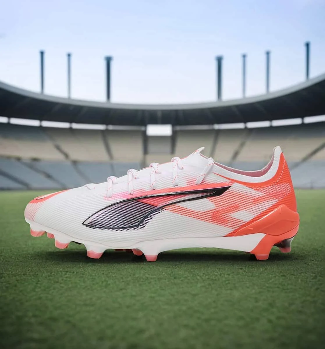 Puma ULTRA 5 ULTIMATE FG Football Boots For Men (White, 8)